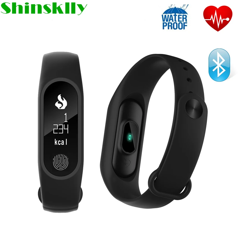 

M2 Plus Smart Wristband Heart Rate Pulse Meter Blood Pressure Bracelet Call Reminder Pedometer Fitness Sleep Tracker Smart Band