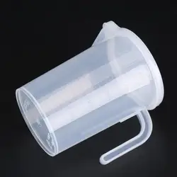 Clear Plastic Kitchen Measuring Cup with Lid, 500 - 1000ml Capacity (500ml)
