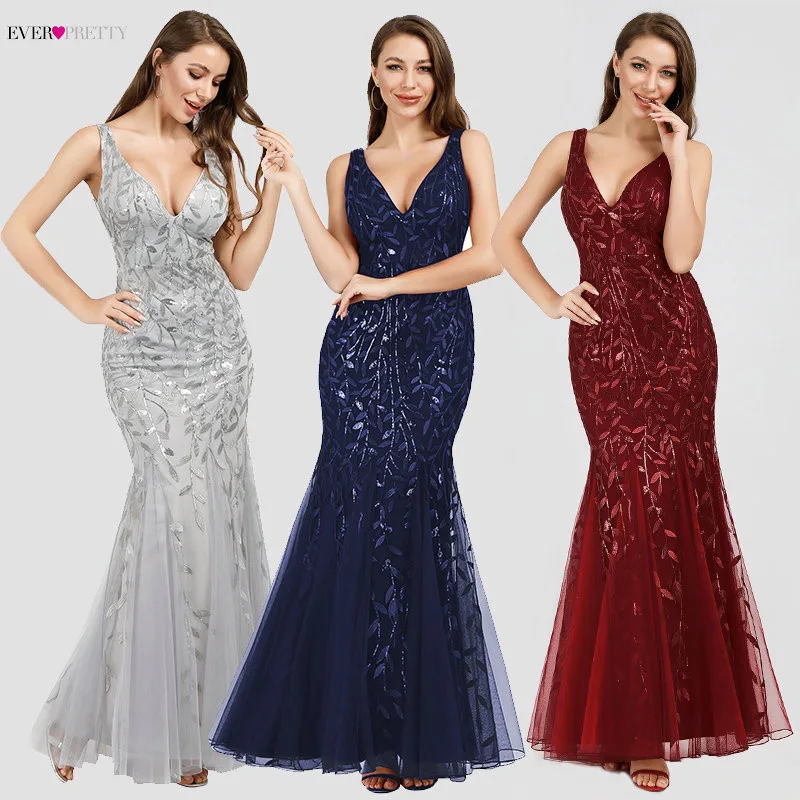 Arabic Little Mermaid Evening Dresses Long Ever Pretty Elegant O Neck Short Sleeve Sequined Gold Formal Party Gown Robe Longue Arabic Little Mermaid Evening Dresses Long Ever Pretty Elegant O Neck Short Sleeve Sequined Gold Formal Party Gown Robe Longue