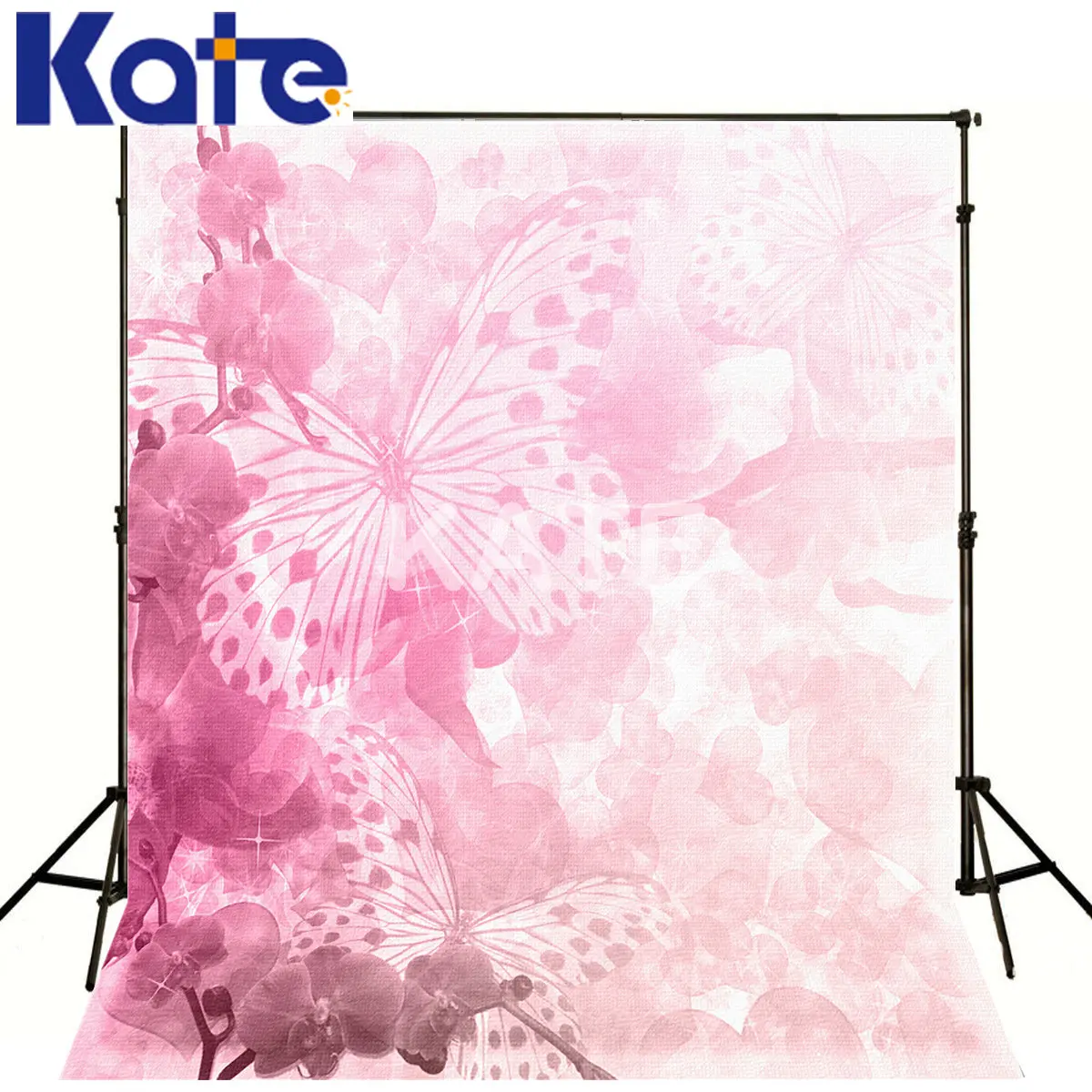 

Kate Digital Printing Photo Studio Backdrop Pink Background Pink Flower Butterfly Kate Photo Studio Props Baby