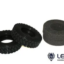 1 пара LESU модернизированные резиновые шины для 1/14 RC тягач Tmy модель DIY автомобиля TH02595