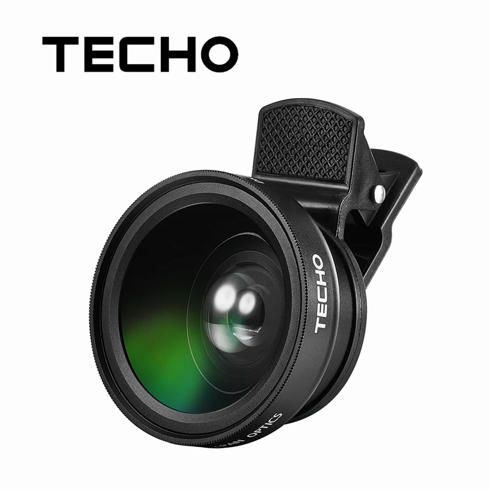 imágenes para TECHO Universal Clip HD Profesional 0.45x Lente de la Cámara Kit Super Lente Gran Angular + 12.5x Lente Macro Teléfono Móvil Lense imágenes para TECHO Universal Clip HD Profesional 0.45x Lente de la Cámara Kit Super Lente Gran Angular + 12.5x Lente Macro Teléfono Móvil Lense