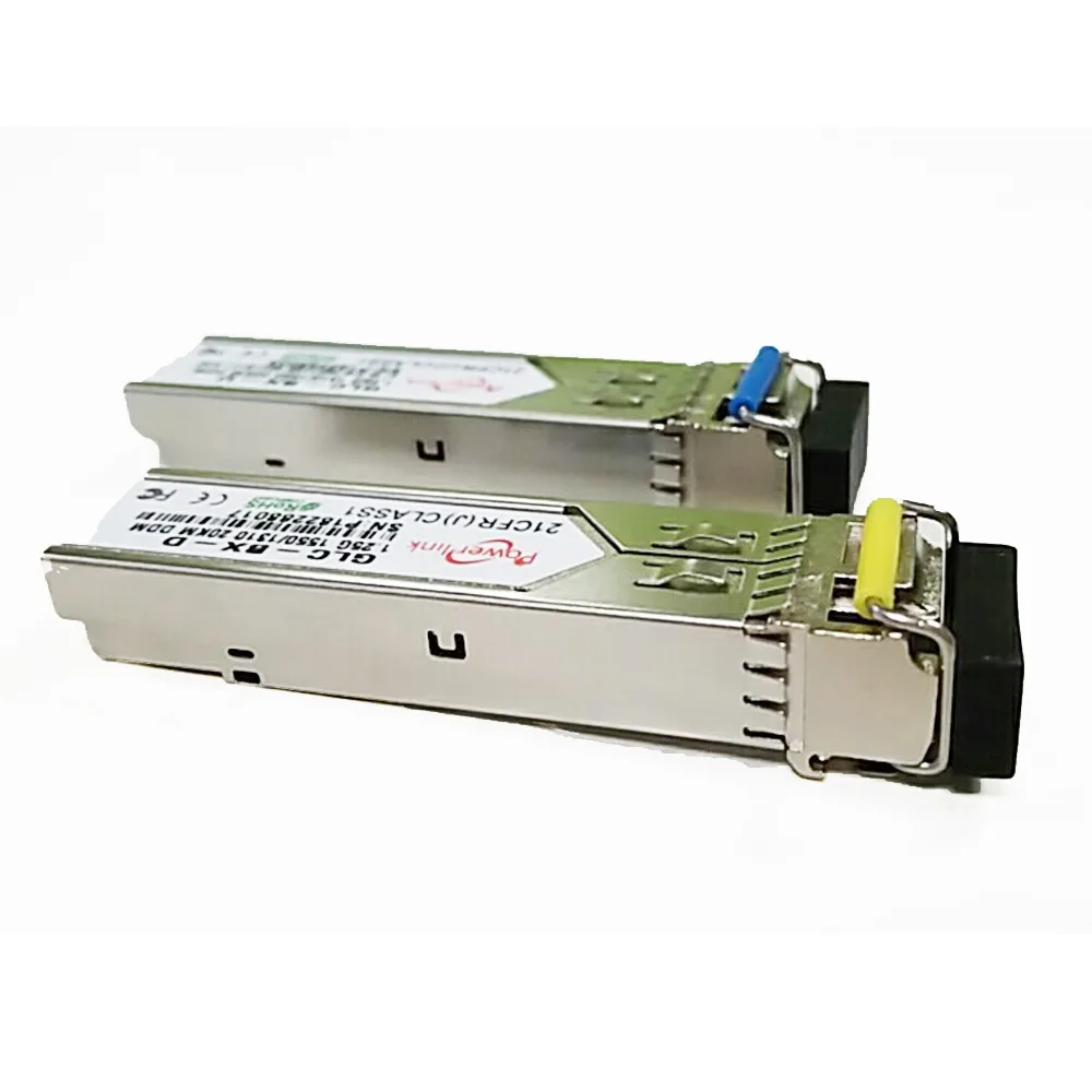 1 пара 20 км LC разъем gbic одномодовый волоконный SFP модуль WDM/BIDI 1,25G A/B 1310/1550nm