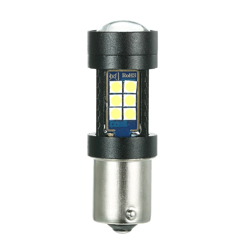 1156 27SMD 3030 Белый светодиодный сигнал поворота/резервсветильник лампа 2 упаковки