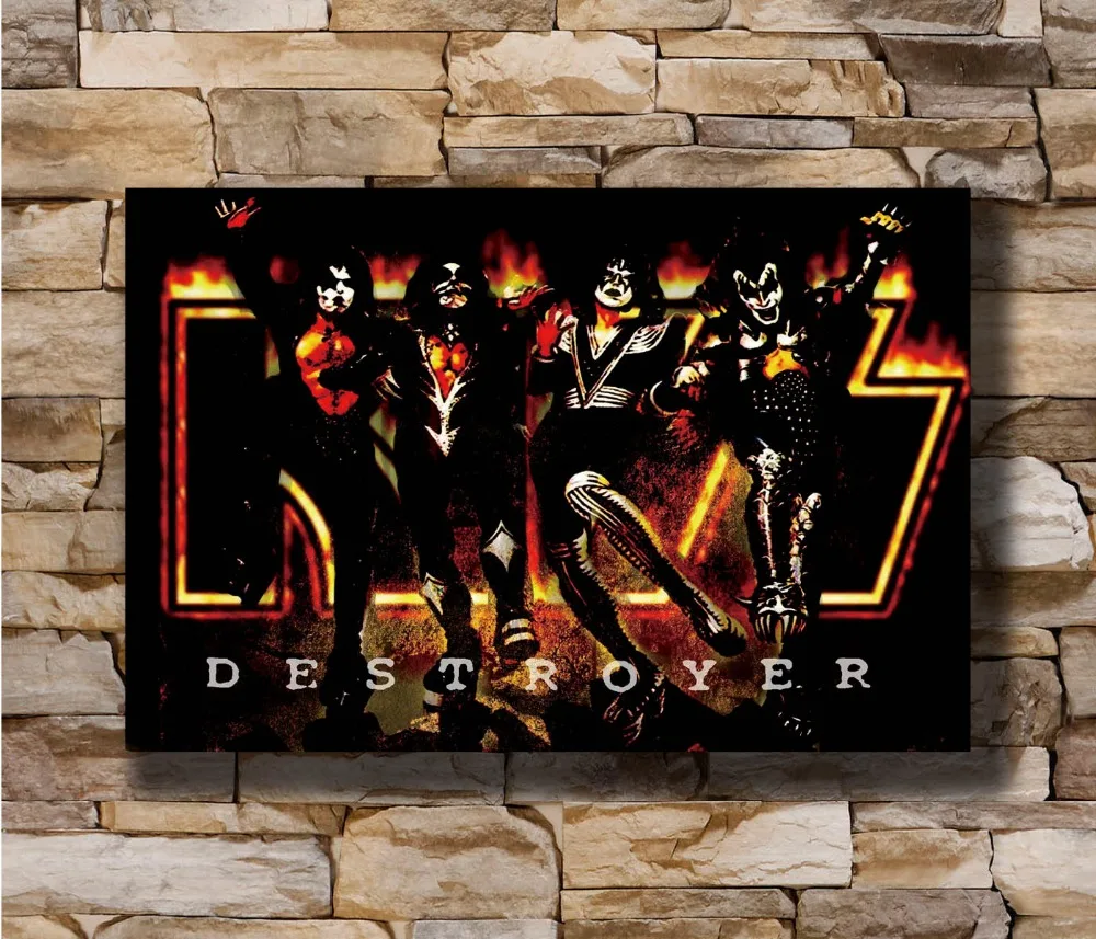 N0617 рок группы &quotKISS&quot Тяжелый Поп 8x12 20x30 24x36 шелк художественная L W Печать на