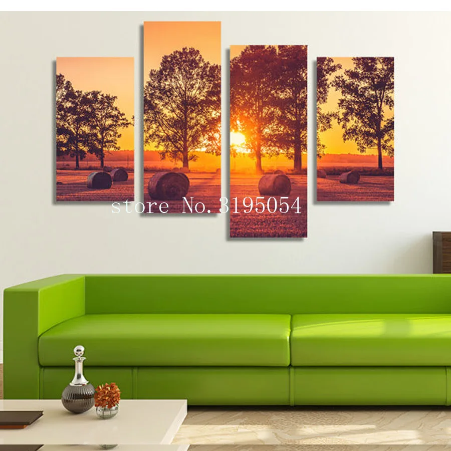 Sunrise природа декорации diy 4 шт. Набор Мозаика полная Алмазная вышивка картина