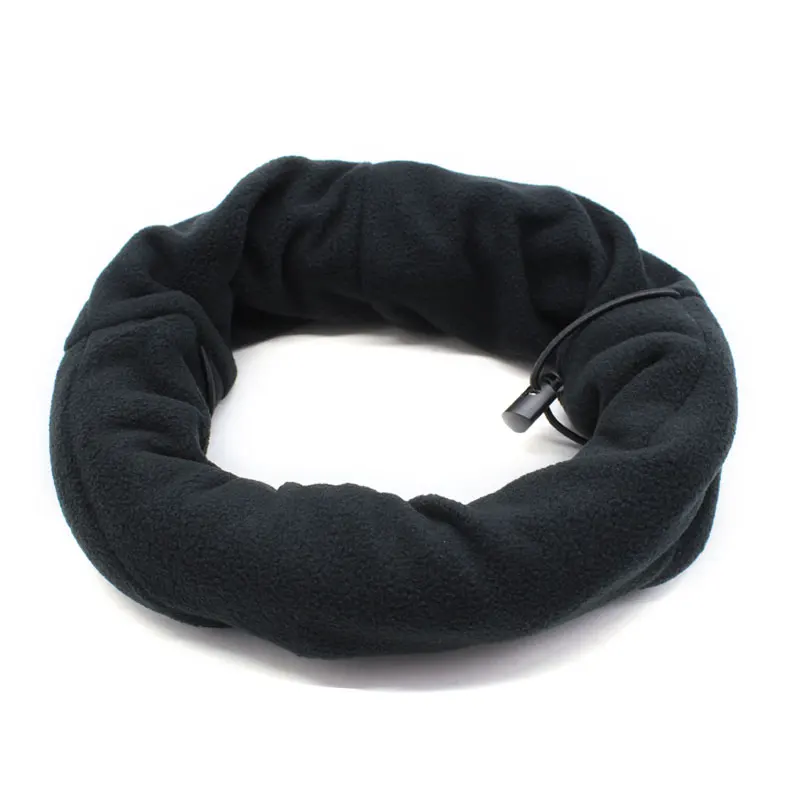 Nuoxintr Outdoor Motorcycle Bicycle Face Mask Thermal Fleece Balaclava Hat Hooded Neck Warmer Winter Ski Bike Beanies Masked cap