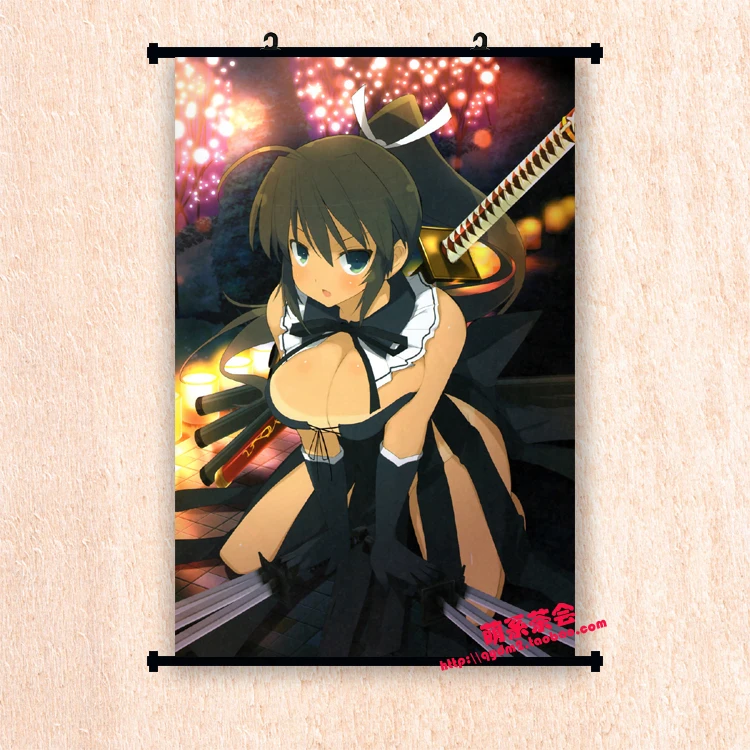 Японское аниме Senran Kagura Shinovi против yagyuu & yumi домашний декор настенный плакат