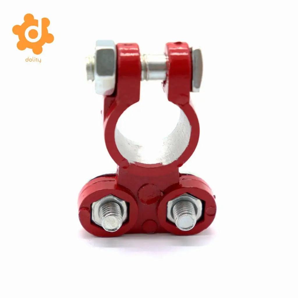 2 Pieces Car Truck Marine Boat Battery Terminal Clamp Clips Brass Connectors