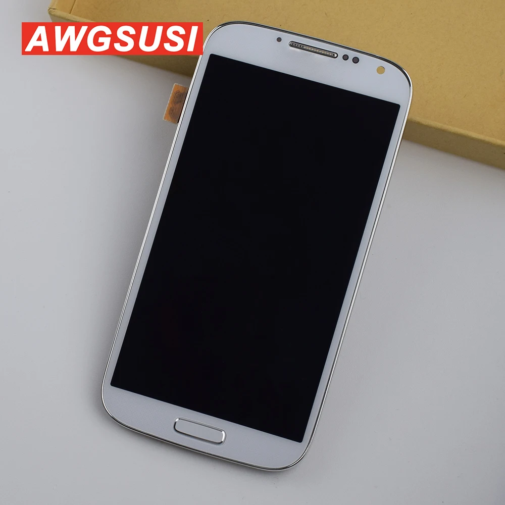 ЖК дисплей для Samsung Galaxy S4 i9500 сенсорный экран Сенсорная панель в сборе рамка i9505 i337