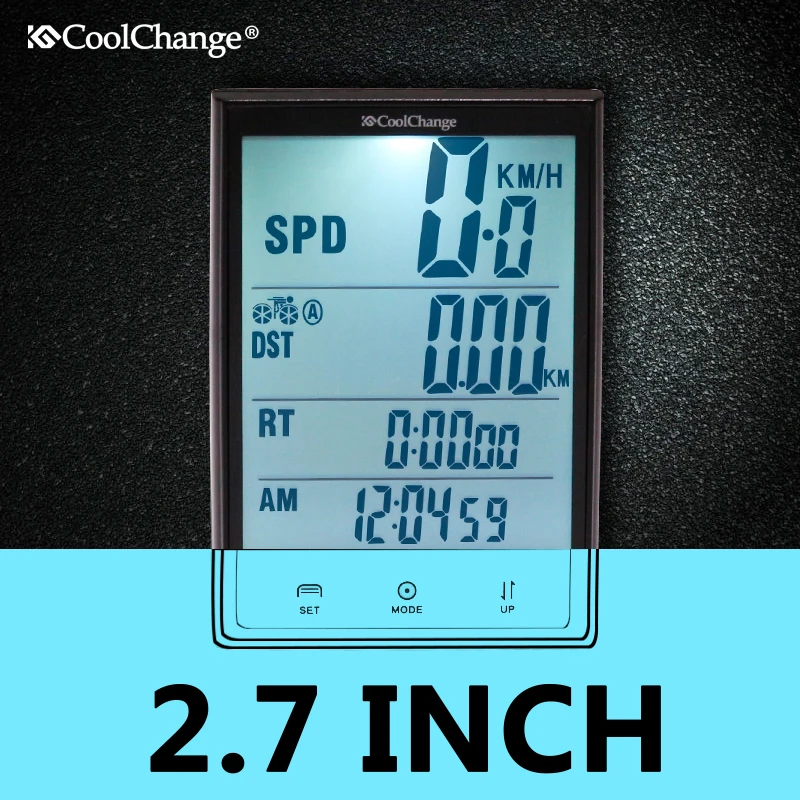 

CoolChang Rainproof Bicycle Computer Bike Speedometer Power Meter Cycling Computer Bicycle Meter Odometer Measurable Stopwatch