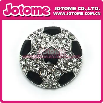 

100pcs enamel DIY necklace rhinestone soccer ball pendant/charm