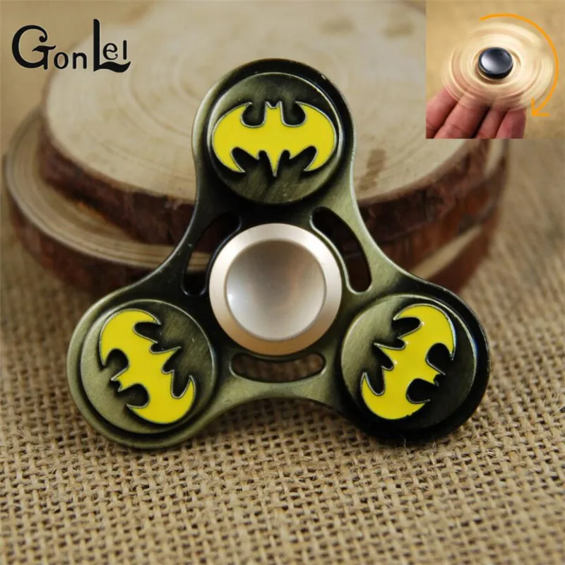 

GonLeI New Tri-Spinner Fidget Avengers Toys Hand Spiner Metal Cube Fidget Spinner For Autism and ADHD Kids/Adult Anti Stress