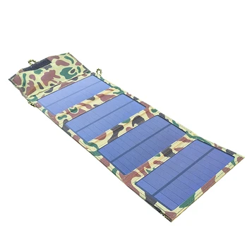 

Portable 7W Solar Charger Solar Panel Solar Folding Charging Bag Mobile Phone Solar Charging Board Outdoor Camping Travel Phon