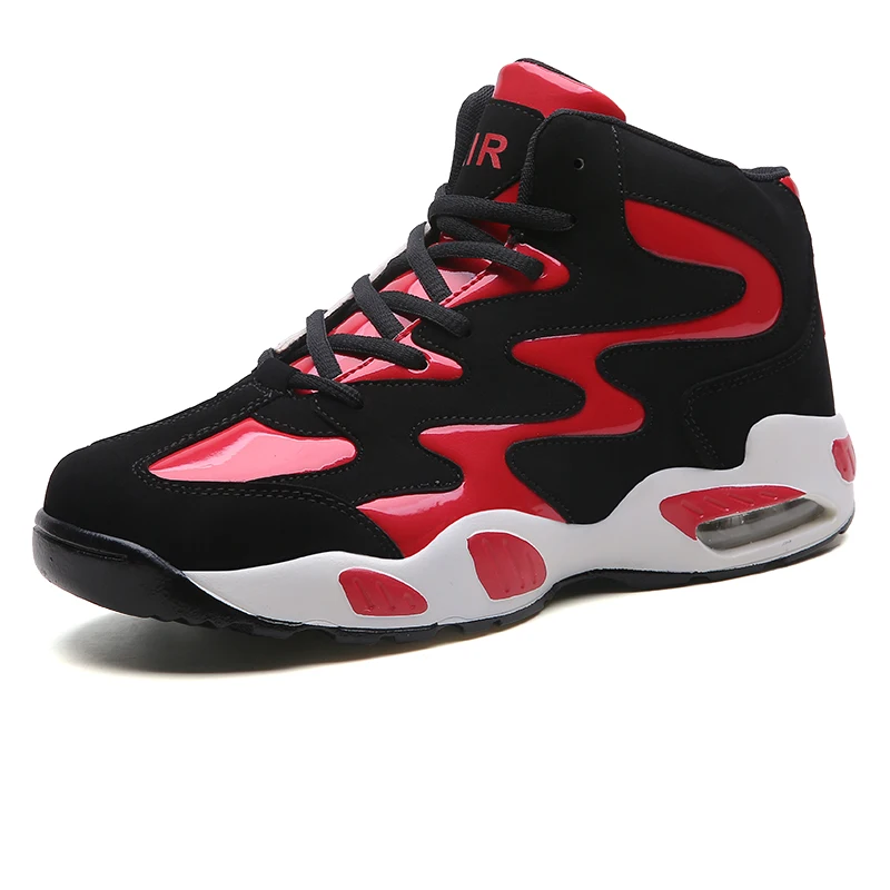 

BOOMING Retro Adult Basketball Shoes Comfortable Sneakers Air Cushioning Sport Shoes for Men Hot Trend Youth Sports Tide Boot