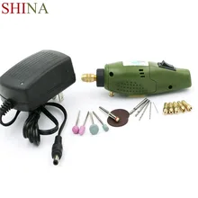 Электрический шлифовальный мини-ДРЕЛЬ Dremel шлифовальный набор 12 в 20 Вт DC Аксессуары Инструмент для фрезерования полировки сверления резка гравировка