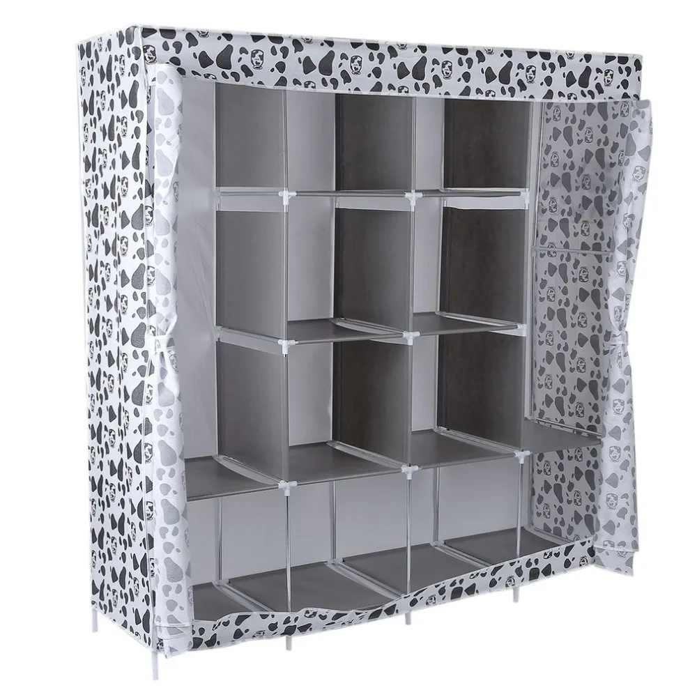 Современные простой шкаф бытовой Ткань складной ткани Уорд сборки хранения King Размеры подкрепление Комбинации простой шкаф