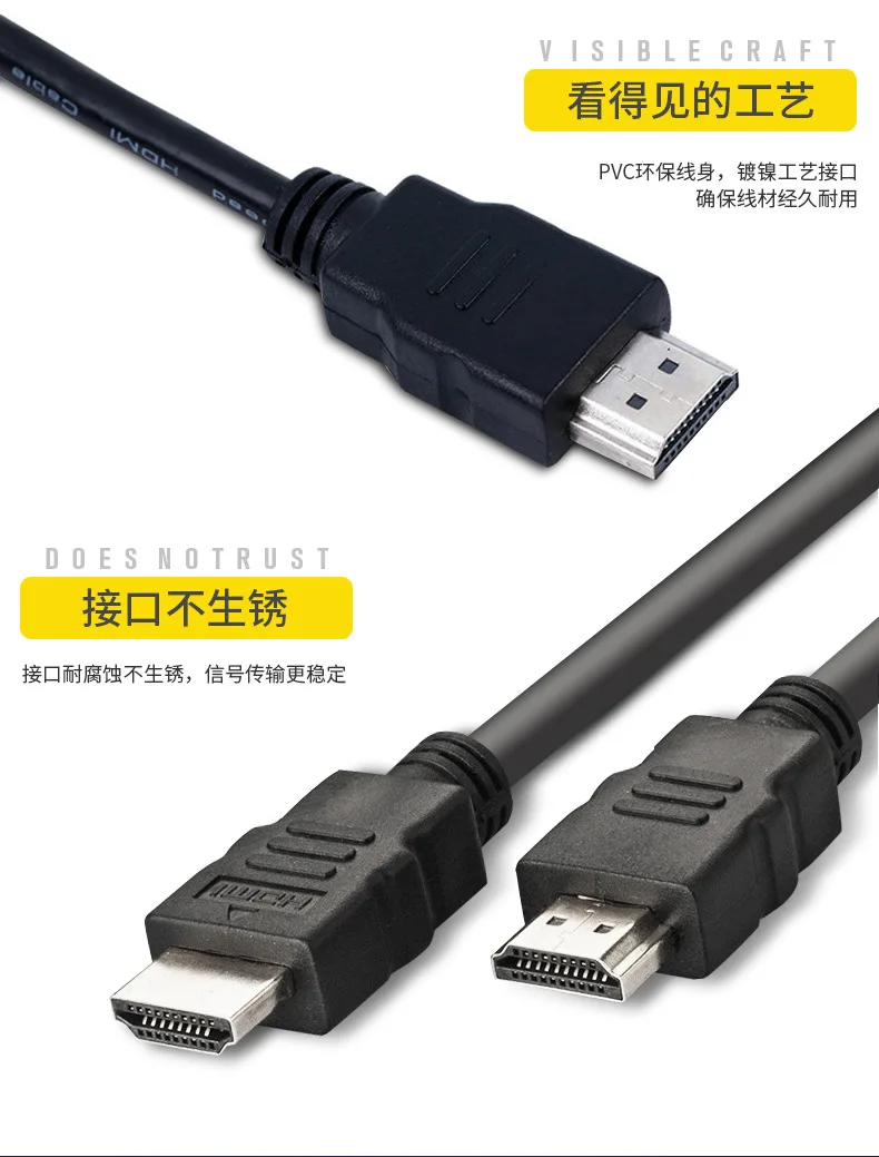 Hdmi-кабель HDMI в HDMI 2,0 HDR 4K для разветвителя удлинителя, адаптера, hdd-переключатель, PS4, Xiaomi tv Box, 5 м, 3 м кабель HDMI