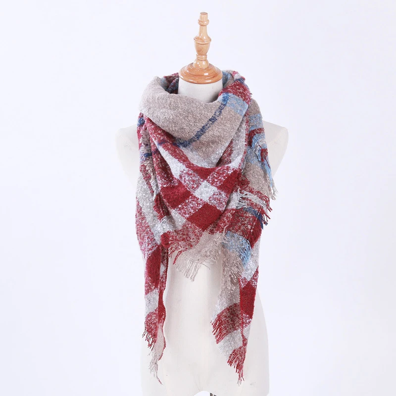 New Warm Fashion Winter Scarf Women Shawl Fashion Tartan