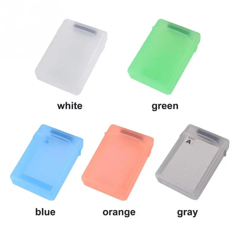 3.5 Inch IDE SATA HDD caddy Case external Hard Drive Disk Storage Box For Hdd enclosure Cases Multi Color