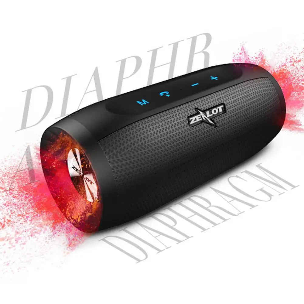 

ZEALOT S16 Portable Outdoor Wireless Bluetooth Speaker Bass Stereo Loudspeaker SHOOT
