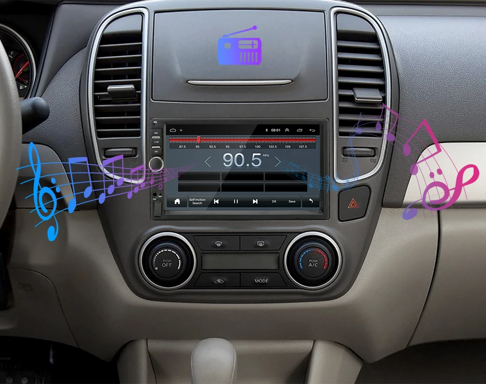 Android 8,1 автомобильный Радио gps навигация 7 ''178*102 мм 2din радио Автомобильный мультимедийный проигрыватель для Nissan TOYOTA Fit VW ISO кабель+ рамка