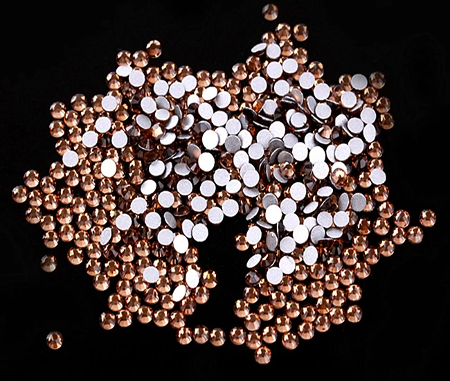 Lots 3.0-3.2mm ss12 1440pcs Smoked Topaz Flatback Rhinestones Bag Body 3DNail Art Decorations Glitter DIY Beads jewerly | Дом и сад
