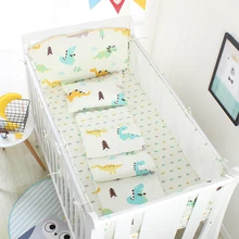 Дышащие летние 3D сетки детские кроватки Постельное белье парусник узор постельное белье 5 шт Детская кроватка бамперы
