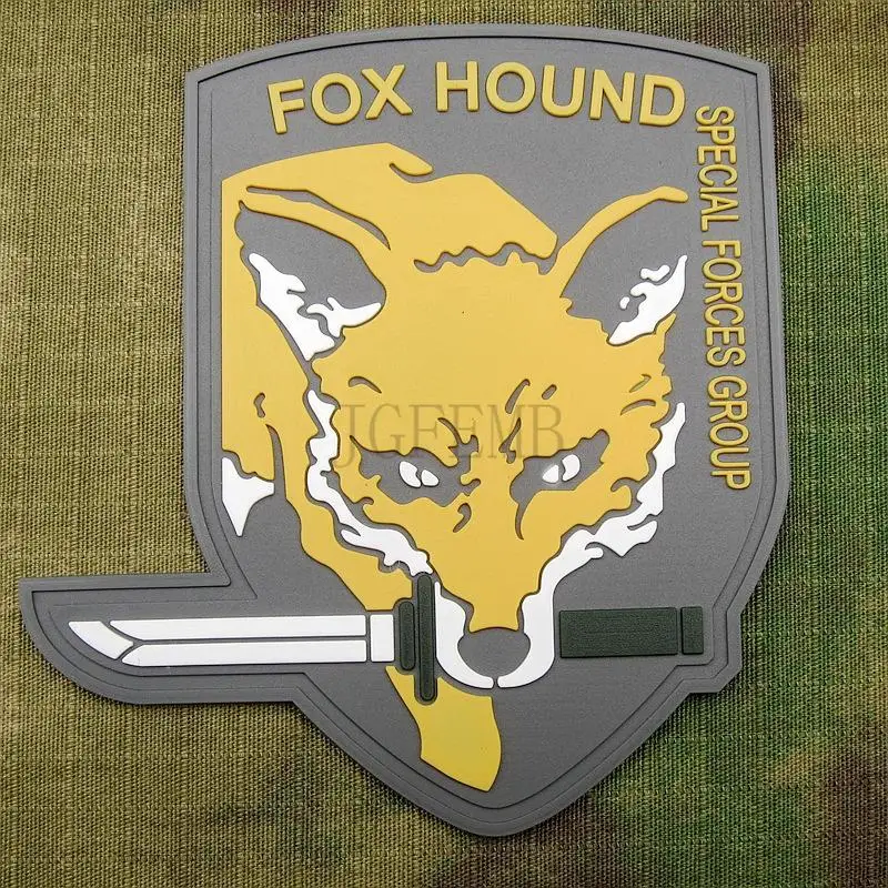 FOXHOUNDSpecial Force Group 3D PVC patch yellow with velcro