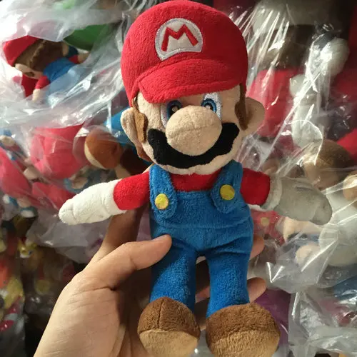 В руке оригинальный Super Mario Bros. Мягкая Плюшевая Кукла животное для вечеринки 8