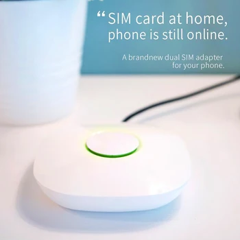 

Dual SIM Dual Standby 2SIM online Goodtalk@Home for i Phone 6/7/8/X & Android phones put at home no need carry the box.