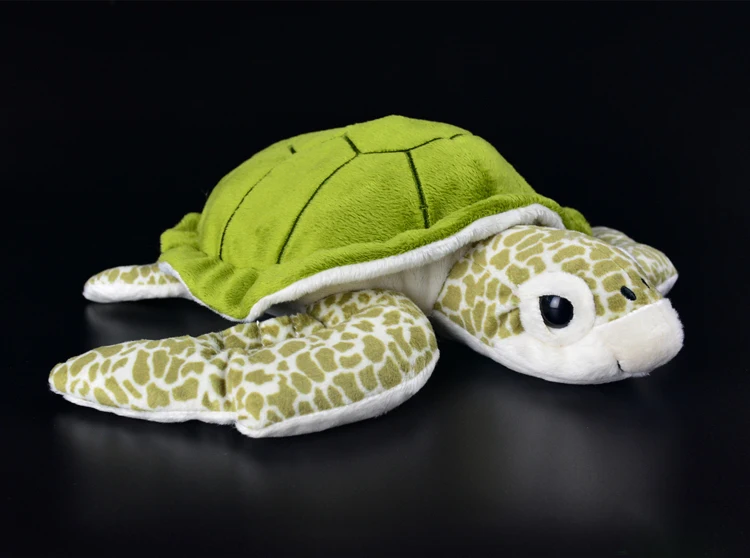 28 см реалистичные плюшевые игрушки черепаха Супер мягкое чучело черепахи игрушка морские животные плюшевые игрушки подарки для детей