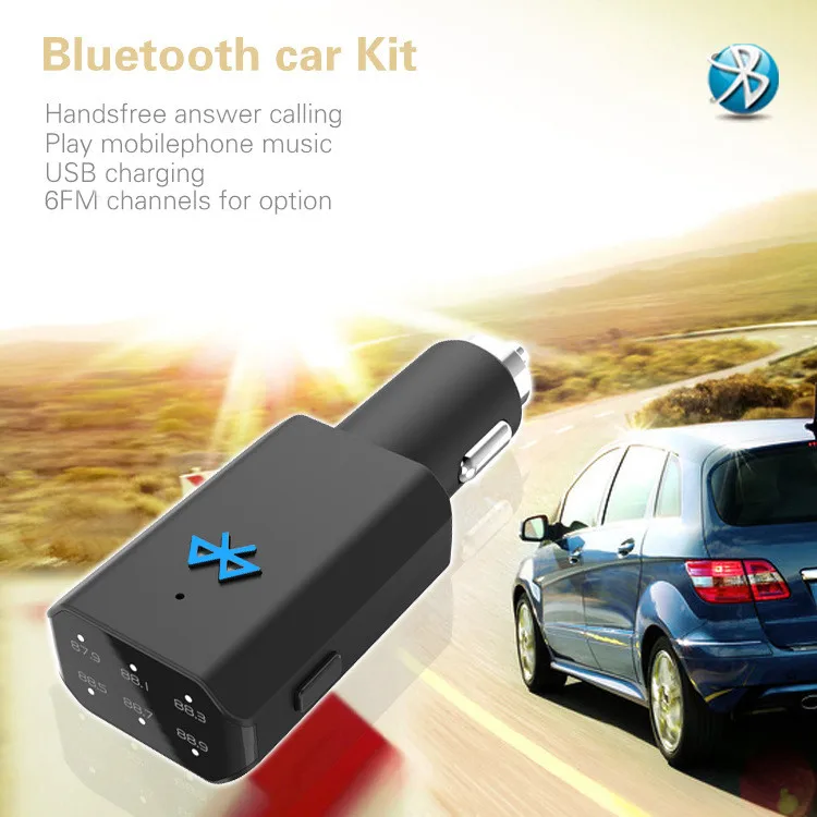 Автомобильный MP3 FM передатчик Bluetooth модулятор USB зарядное устройство для устройства Handsfree для Xiaomi Roidmi samsung iPhone 6 7 BMW E46 Ford Focus 2
