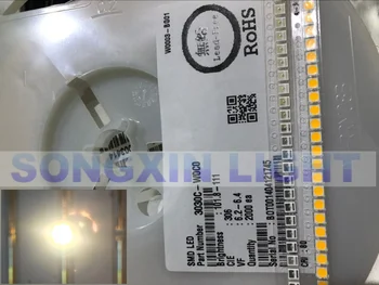 

500pcs/lot AOT LED SMD 3030 warm white 6V double dual chip diode Warm white EMC Lighting Application