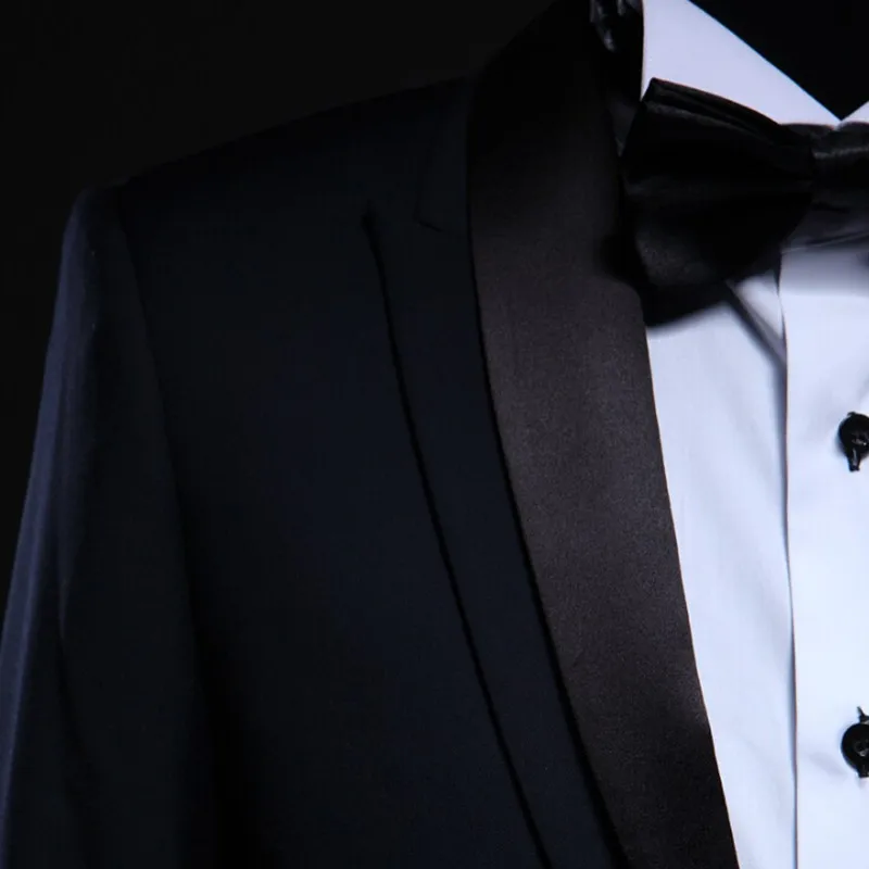 Черный мужской блейзер с отворотом, повседневный костюм, приталенный пиджак, британский стиль, Мужской Блейзер однотонного цвета