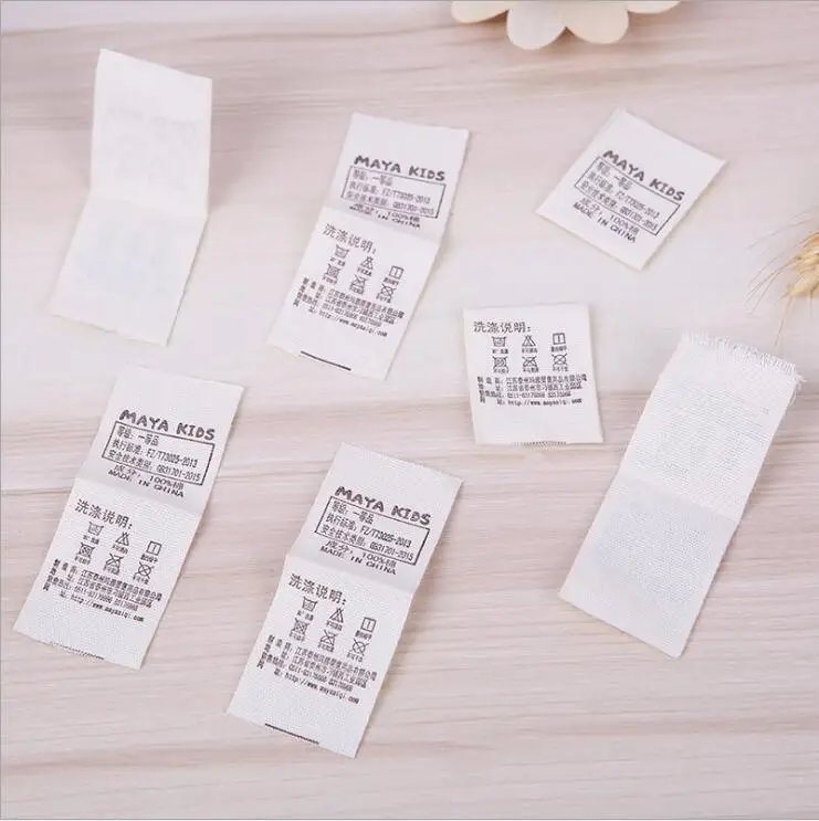 

Customized Logo Weaving Production Of High-Grade Cloth Label Collar Standard Custom Trademark Size Label