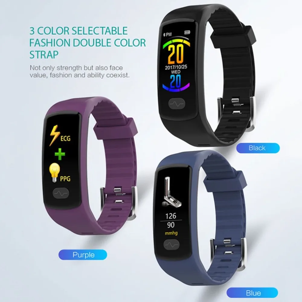 OUTAD Fitness Tracker Pedometer Smart Bracelet Wristband Watch Exercise Step Bracelet Sports Watch Heart Rate Blood Pressure