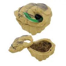 None Pet Hiding Cave Nest for Reptile Lizard Skink Snake Aquarium Decoration