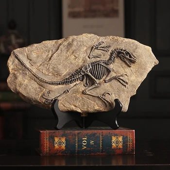 

Archaeological Research Dinosaur Fossil Sculpture European Ornaments Ossil Statue Art Home Decoration Accessories Figurine Craft
