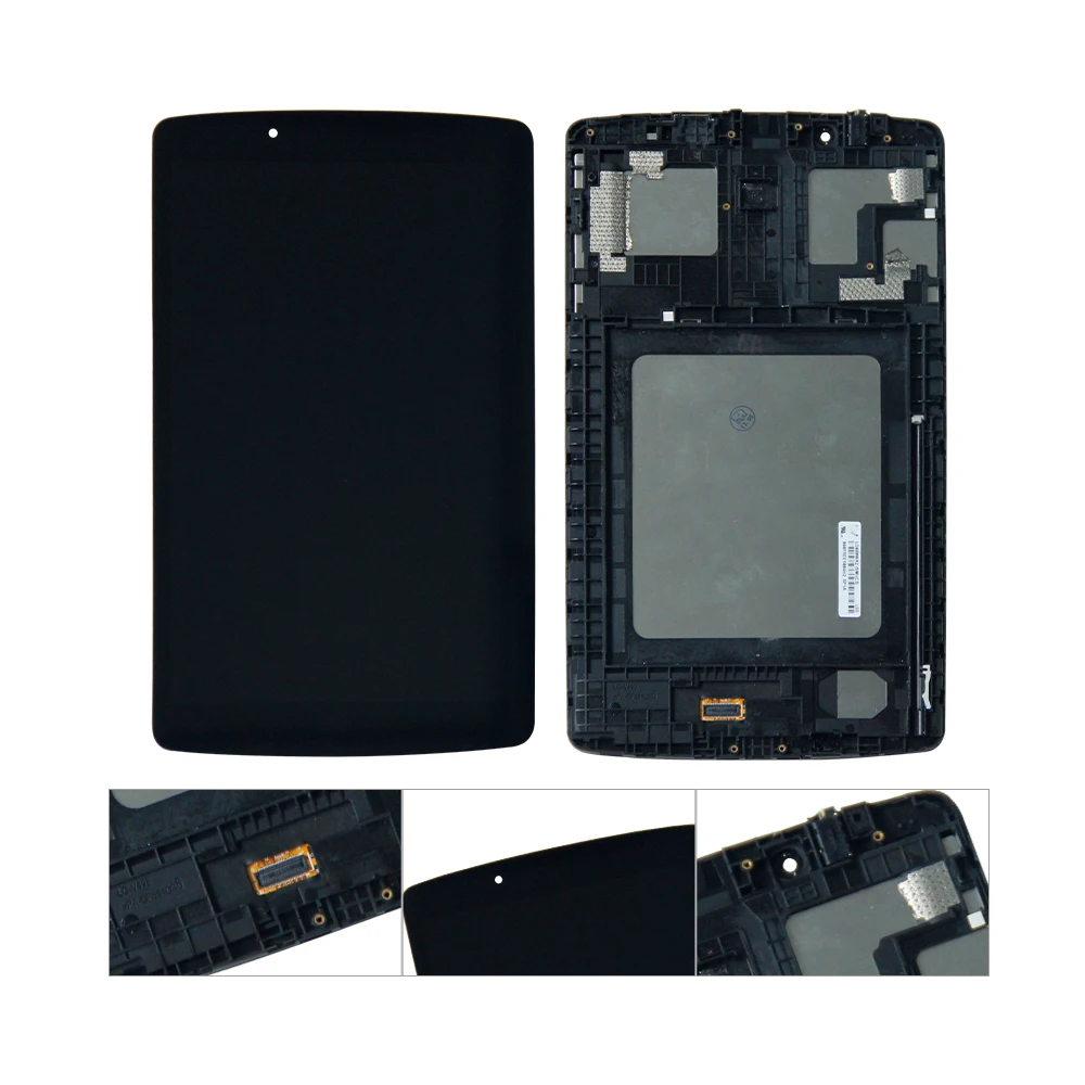 Для LG G Pad F 8 0 V495 V496 кодирующий преобразователь сенсорного экрана в сборе с рамкой