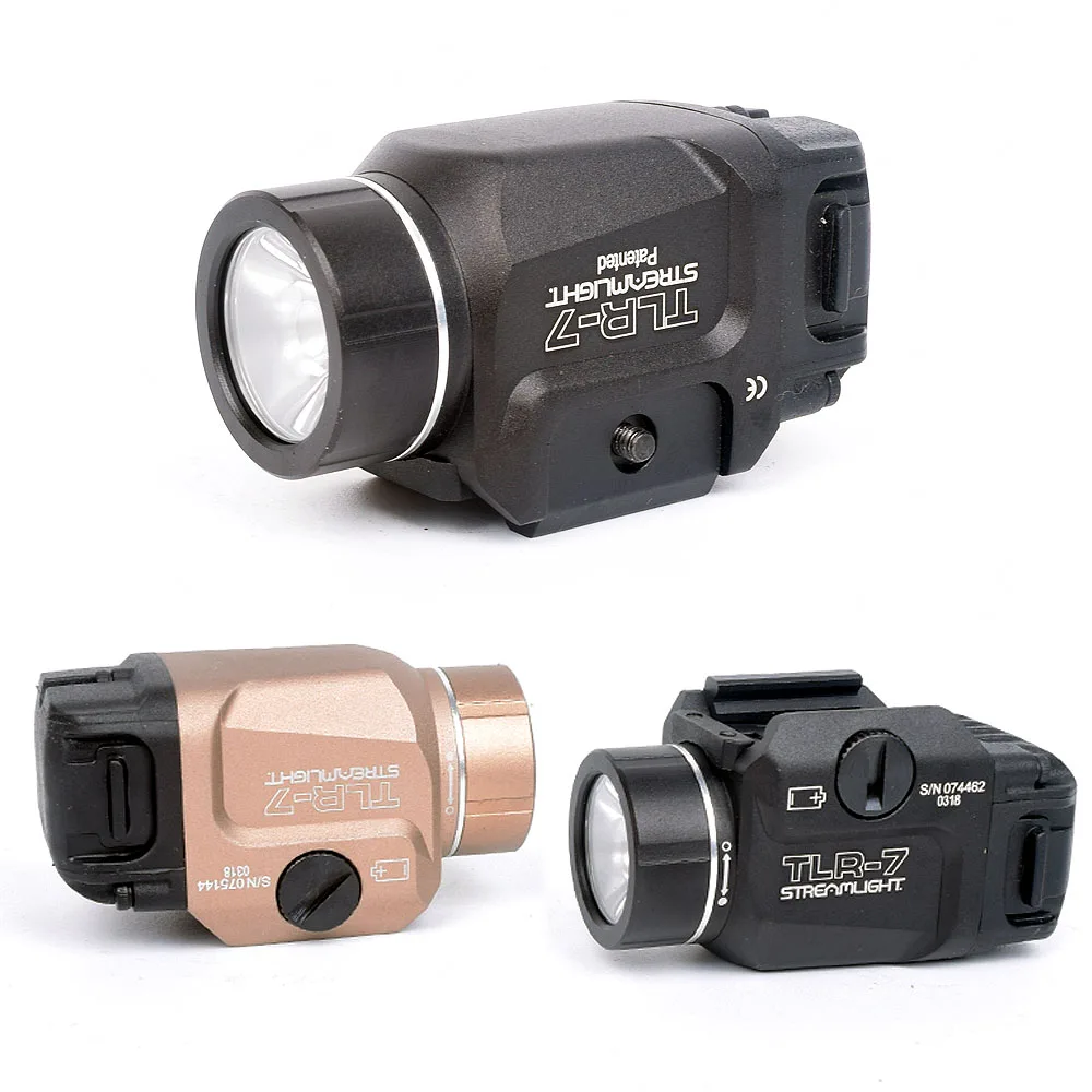 

WIPSON Tactical Compact Gun Flashlight TLR-7 Light Fits GLOCK 17 Hk USP CZ SIG SAUER SP2022 Defense Pistols Torch Streamlight