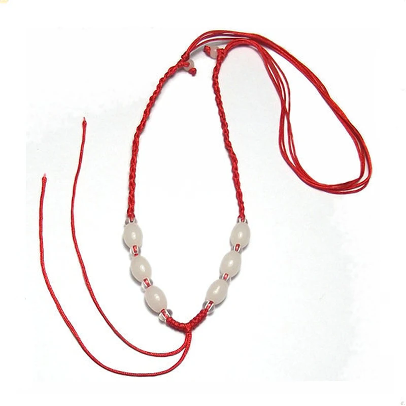 

Chinese Traditional Nylon Simply Design Pendant Cord Rope with jade part for Necklace Multi-Color For Necklace Aladdin