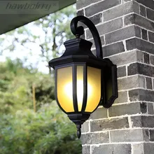 HAWBOIRRY Американский минималистский открытый настенный светильник водонепроницаемый двор Европейский ретро балкон освещение