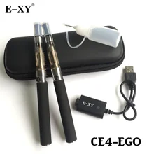 E XY Electronic Cigarette CE4 Double Starter Kits Zipper Carry Case 1100mAh eGo Kit 1.6ml Ce4 Atomizer E Cigarette Zipper Kit