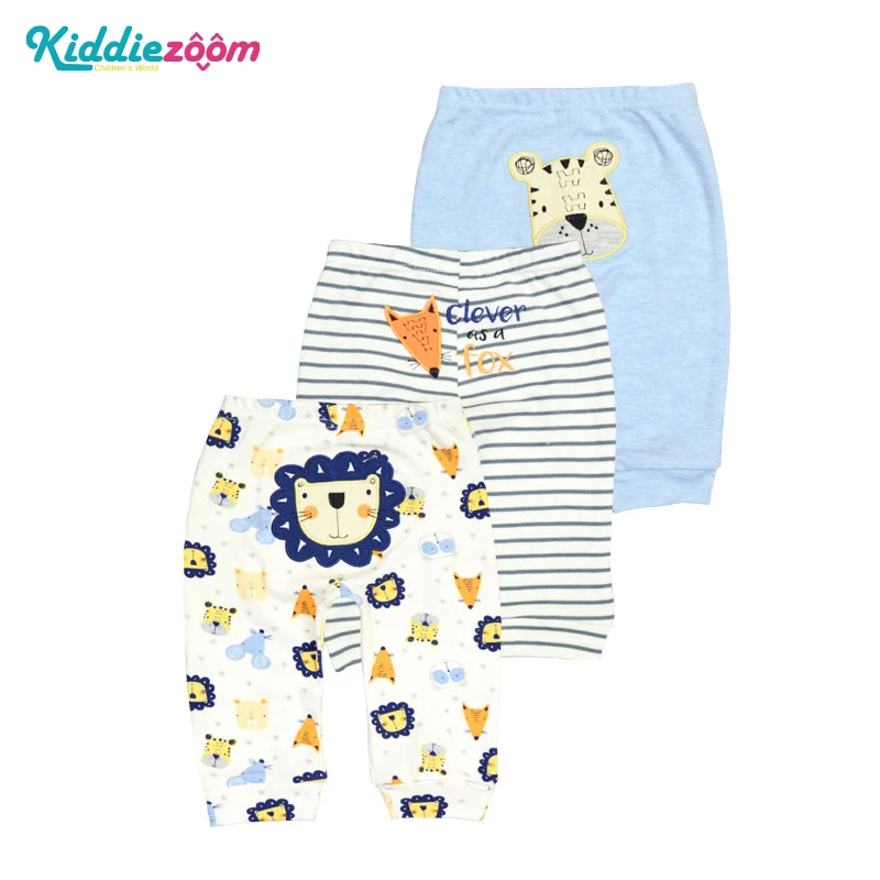 3 шт./партия штаны для маленьких мальчиков и девочек весенне-осенние милые хлопковые повседневные штаны для новорожденных брюки для новорожденных Одежда для детей 0-24 месяцев