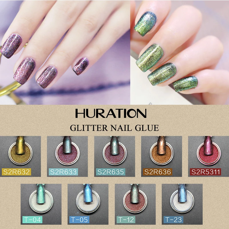 

Huration New 2019 Hot Sell 1 Box Chameleon Nail Glitter Sequins Powder Dust Dazzling Holographic Nails Art Glitter Decorations