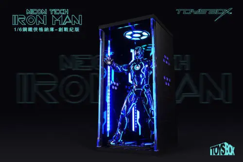 

Iron Man Display Box TOYS-BOX Display Acrylic Hall of Armor Dust-free Box Fit Iron Man Figure
