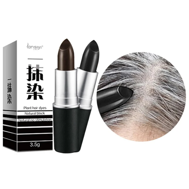 

Non-toxic Hair dye Instant Gray Root Coverage Hair Color Modify Cream Stick Temporary Cover Up White Hair Colour Dye Makeup