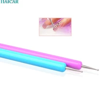 Nail Art Расставить Paint Pen 1 ШТ. двуглавый Ногтей Кисти Горный Хрусталь Ремешок Для Маникюрный Салон Украшения Инструмент ar12dropship