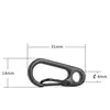 Clip de broche multifunción para escalada, hebilla colgante de aleación de Paracord, gancho rápido para mochila, 5 uds. ► Foto 2/6